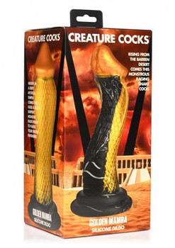 Creature Dildos Golden Mamba Gld/blk