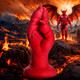 Demon Claw Extra-large Silicone Dildo - Red by Creature Dildos - view 4