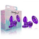 Cheeky Charms Vibrating Metal Plug Purple Small W/ Remote - view 5