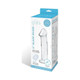 Glas 6" Dildo W/veins & Flat Base - view 2
