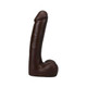 The Realistic Penis 9 In. Ultraskyn Vac-u-lock Dildo With Balls Chocolate - view 2