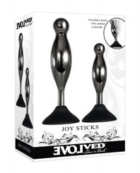 Evolved Joy Sticks 2-piece Plug Set Black