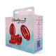 Cheeky Charms Vibrating Metal Plug Red Medium W/ Remote - view 7