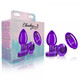 Cheeky Charms Vibrating Metal Plug Purple Medium W/ Remote - view 7