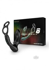 Nexus Simul8 Wave Edition Prostate Massager With Penis And Ball Ring Black
