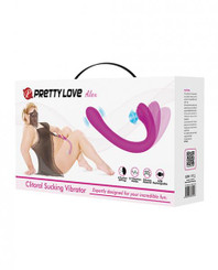 Pretty Love Alex Long-handled Sucking Vibrator - Fuchsia