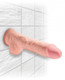 King Penis Triple Density 10 inches Fat Dildo with Balls Beige by King Penis Plus
