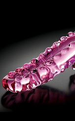 Icicles No 24 Glass Dong 6 Inches - Pink by Pipedream