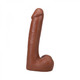 The Realistic Penis 9 In. Ultraskyn Vac-u-lock Dildo With Balls Caramel