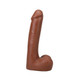 The Realistic Penis 9 In. Ultraskyn Vac-u-lock Dildo With Balls Caramel - view 2