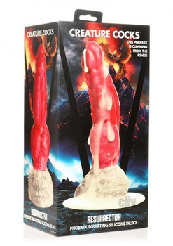Creature Dildos Resurrector Phoenix Fluid-compatible Silicone Dildo - Red/white