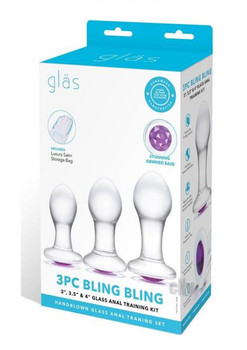Glas Bling 3", 3.5", 4" Glass Anal Training Kit