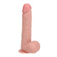 Realrock 8" Vibrating And Thrusting Penis With Balls Regular Straight Flesh