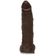 Jason Luv 10 inches Ultraskyn Penis Brown Dildo by Doc Johnson
