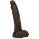Jason Luv 10 inches Ultraskyn Penis Brown Dildo by Doc Johnson - view 3
