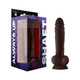 Shaft Model A Liquid Silicone 10.5 In. Dildo With Balls Mahogany - view 2