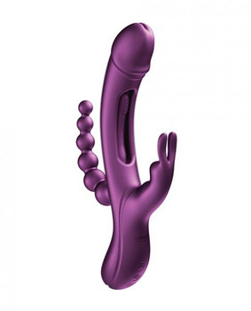 Trilux Finger Rabbit Vibrator With Anal Beads