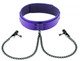 Purple Collar with Black Nipple Clamps by Spartacus - Product SKU SPL08J13P