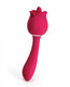 Rhea Clit Licking Tongue Rose Vibrator & G Spot Massager - Red - view 4