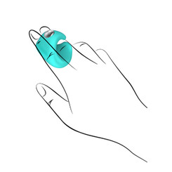Pyxis Finger Vibrator Massager - Blue