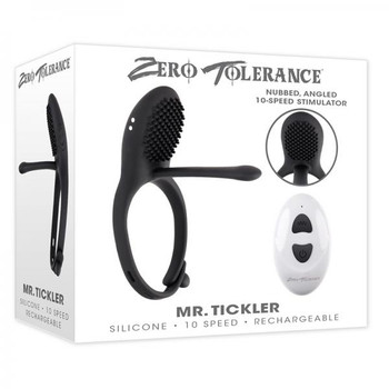 Zero Tolerance Mr. Tickler Rechargeable Remote Controlled Stimulating Adjustable Silicone Erection ring B