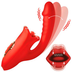 Deep Kiss Silicone Licking Rabbit Vibrator by Lickgasm