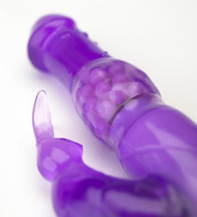 Rabbit Habit Sparkly Elastomer Vibrator Adult Sex Toy
