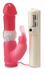 Rabbit Pearl Vibrator Pink Sex Toys