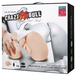 Crazy Bull the Realistic Skin-Like Texture Vagina and Anal Masturbator Busty Butt and Vibration