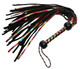 Rainbow Lambskin Leather Flogger Adult Sex Toys