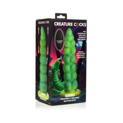 Squirmer Thrusting and Vibrating Silicone Dildo by Creature Dildos