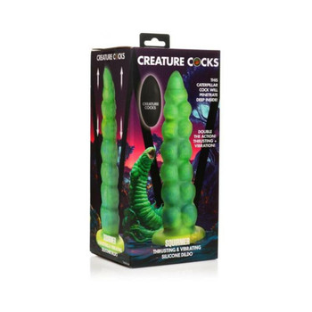 Squirmer Thrusting and Vibrating Silicone Dildo by Creature Dildos