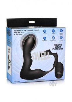 Swell Inflate Vibe Plug W/penis Ball Ring