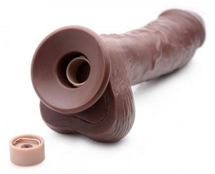 Loadz 8.5in Vibrating Dildo Fluid-compatible Dark