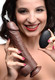 Loadz 8.5in Vibrating Dildo Fluid-compatible Dark - view 2