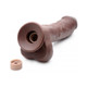 Loadz 8.5in Vibrating Dildo Fluid-compatible Dark - view 5