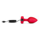 B Vibe Vibrating Heart Shaped Jewel Plug M/L Red - view 2