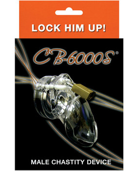 CB-6000S 2 1/2 Chastity Cage & Lock Set - Clear