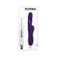 Playboy The Thrill Rechargeable Silicone Dual Stim Vibrator With Flapper Acai - view 2