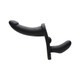 Double Take 10X Double Penetration Vibrating Strap-On Harness Black - view 5