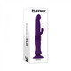 Playboy Hoppy Ending Rechargeable Silicone Thrusting Rabbit Vibrator Acai - view 2