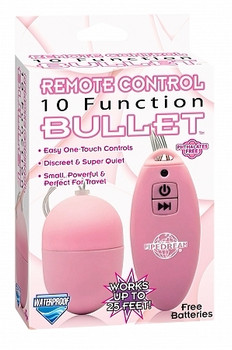 Remote Control 10 Function Bullet Pink Adult Toy