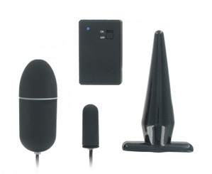 Remote Control Butt Plug and Bullet Vibrator Combo