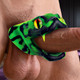 Master Cobra Silicone Erection Ring - Green by Creature Dildos