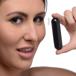 10X Rechargeable Vibrating Metallic Bullet - Black by Bang!