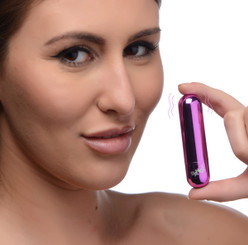10X Rechargeable Vibrating Metallic Bullet - Purple by Bang!
