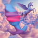 Unicorn Swirl Silicone Butt Plug - Large by Creature Dildos