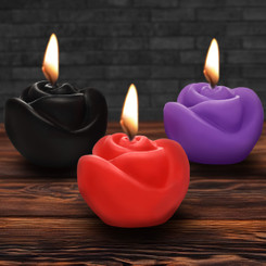 Fire Garden 3pc Rose Candle Set by Master Series