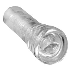 Lusty Lips See Through Masturbation Sleeve by SexFlesh