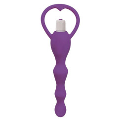 Rump Shaker 3X Vibrating Silicone Anal Plug - Purple